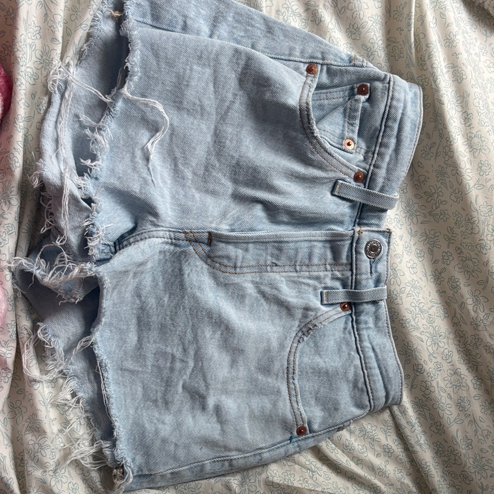 Levi's Light Blue 501 Shorts